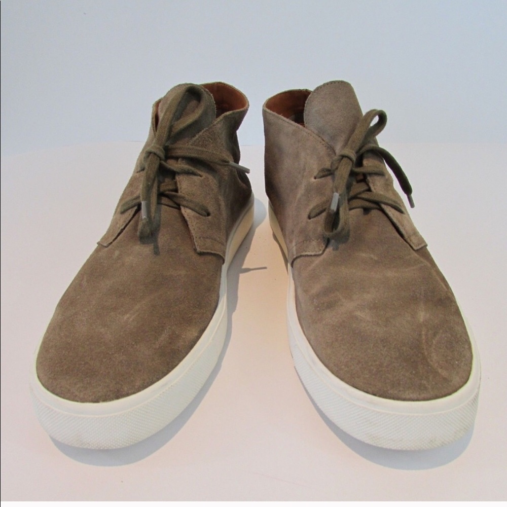 Vince chelsea lace up suede sneaker